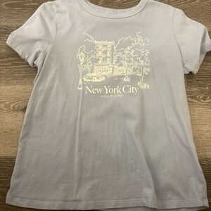 New York City T-Shirt baby tee - Blue